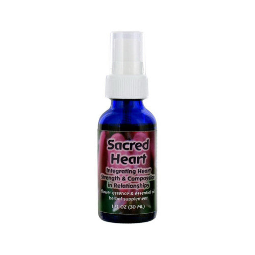 Flower Essence Sacred Heart Herbal Supplement Dropper - 1 Oz